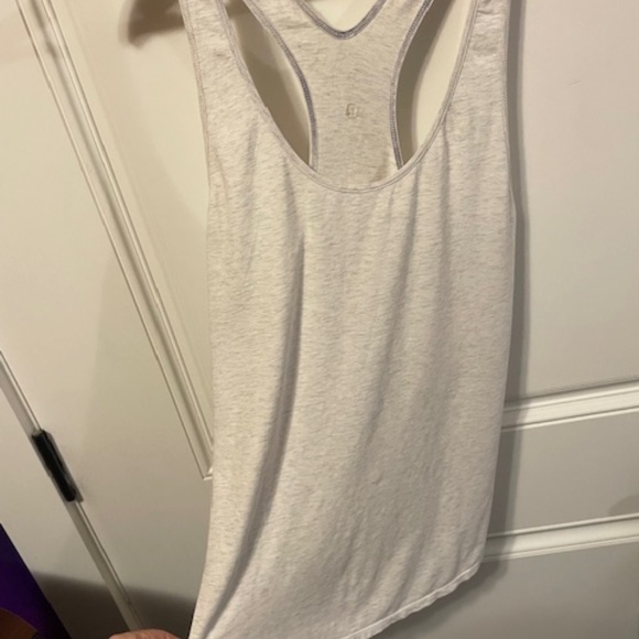 LULULEMON OM RACERBACK - HEATHERED WHITE - Picture 5 of 8